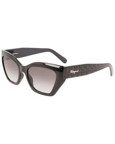 Ferragamo Women's Gancini 54mm Sunglasses In Brown