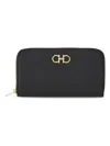 Ferragamo Gancini Continental Wallet In Black