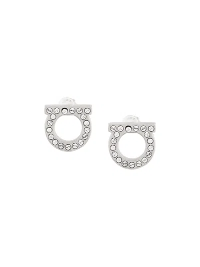 Ferragamo Gancini Earrings In Metallic