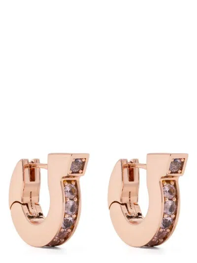 FERRAGAMO WOMEN'S GANCINI CRYSTALS EARRINGS