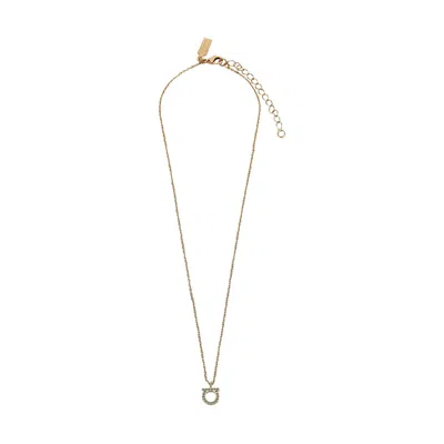 FERRAGAMO FERRAGAMO WOMEN GANCINI CRYSTALS NECKLACE