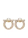 Ferragamo Women Gancini Earrings With Pearl By