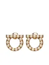 Ferragamo Women Gancini Earrings With Pearls