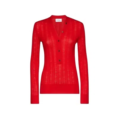 Ferragamo Women's Gancini Knit Sweater In Red