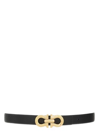 FERRAGAMO WOMEN'S GANCINI LEATHER BELT