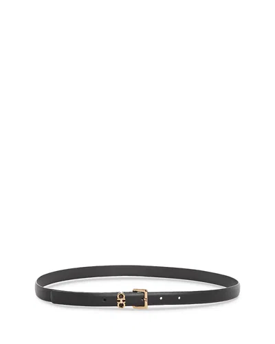 Ferragamo Women's Gancini Leather Belt In Black
