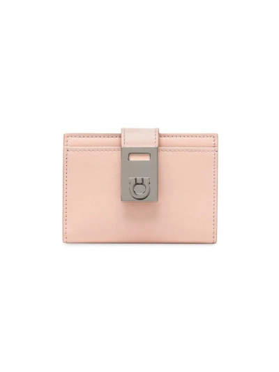 Ferragamo Women's Hug Compact Wallet In Nylund Pink