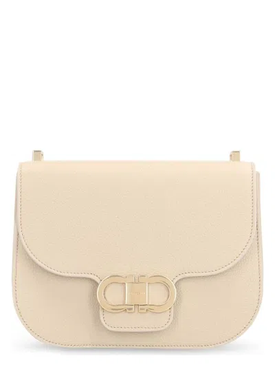 FERRAGAMO WOMEN'S GANCINI LEATHER CROSSBODY BAG