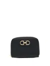 Ferragamo Gancini Leather Zipped Card Case In Multicolor