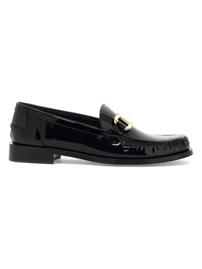 Ferragamo Women's Gancini Ornament Loafer In Nero