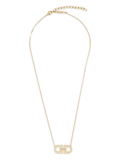 Ferragamo Women's Gancini Pendant Necklace In Gold