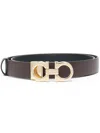 Ferragamo Gancini  Reversible Belt 25mm In Gancbrwnr