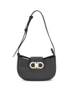 Ferragamo Gabry Black Calf Leather Shoulder Bag