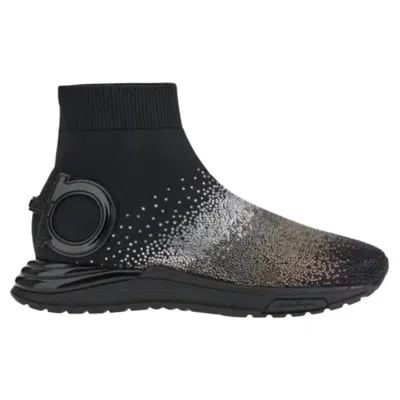 Ferragamo Women's Gancini Sock-style Casual Shoes In Black