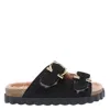 Ferragamo Women Gancini Sporty Sandals In Black