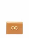Ferragamo Women's Gancini Wallet In Brown In Brown