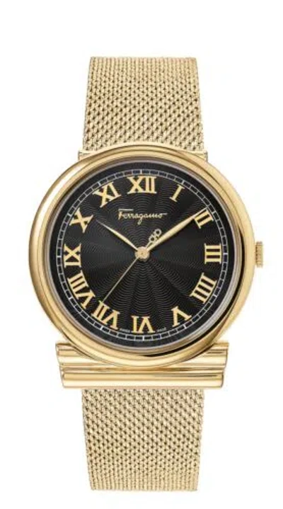 Pre-owned Ferragamo Women's Gancino 34mm Quartz Watch Sfuf00521