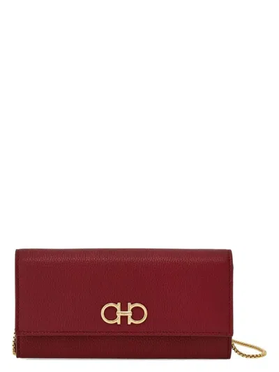 Ferragamo Women's Gancino Soft In Borgogna