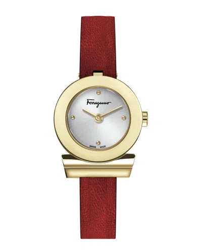 Ferragamo Gancino Calf Leather In Multi