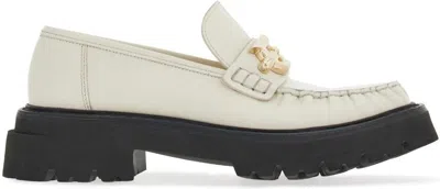 FERRAGAMO WOMEN'S GANCIO LEATHER LOAFERS
