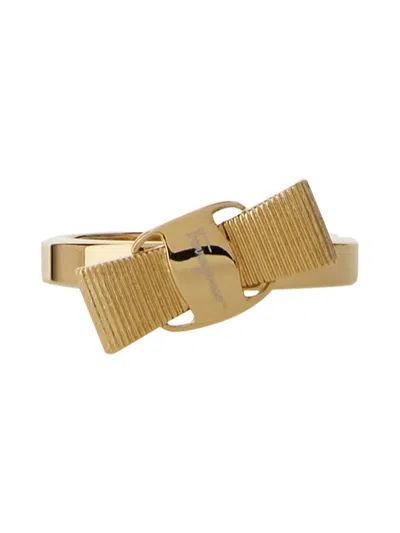 Ferragamo Vara Bow Ring In Gold