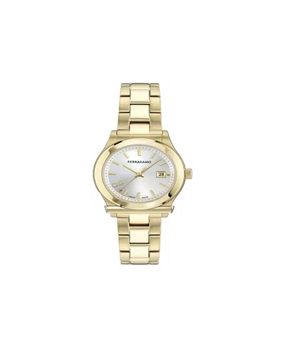 Ferragamo Women's Gold Stainless Steel Bracelet Watch, 33mm