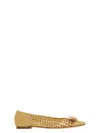 Ferragamo Ballet Flat With New Vara Plate