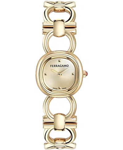 Ferragamo Women's Gold-tone Bracelet Watch 21mm