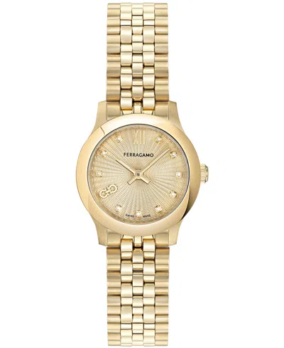 Ferragamo Women's Gold-tone Bracelet Watch 25mm