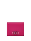 Ferragamo Gancini Compact Wallet In Multicolor