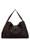 Ferragamo Grape Leather Large Shopping Bag