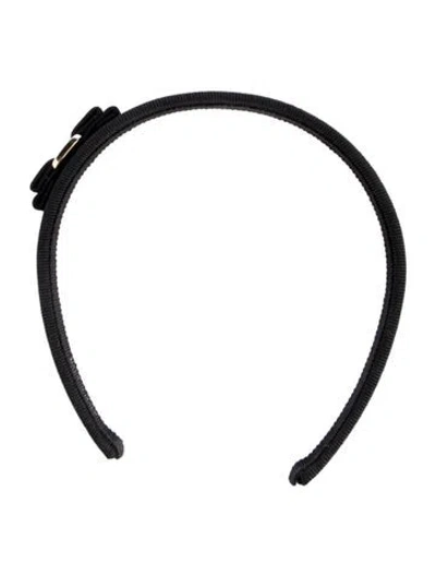Pre-owned Ferragamo Women's Headband In Black