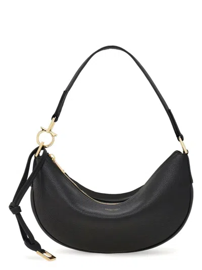 FERRAGAMO WOMEN'S HOBO SMILE S NEGRO MEDIA LUNA