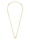 Ferragamo "hooks" Pendant Necklace In Gold