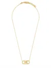 Ferragamo Golden Gancini Necklace In Gold