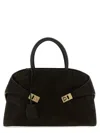 Ferragamo Dark Brown Hug Large Satchel In Brown