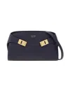 Ferragamo Women's Hug Leather Crossbody Bag In Blue