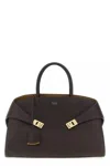 Ferragamo Structured Handbag With Gold-tone Hardware