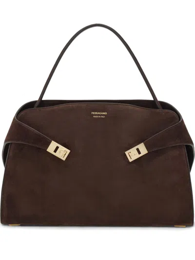 Ferragamo Women Hug Medium Leather Tote Bag In Multicolor