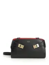 Ferragamo Women "hug" Mini Crossbody Bag In Black