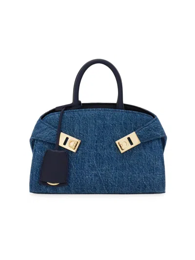 Ferragamo Women's Hug Mini Denim Handbag