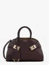 Ferragamo Women Hug Mini Leather Shoulder Bag