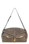 Ferragamo Hug Multipocket L Gray Shoulder Bag In Gray