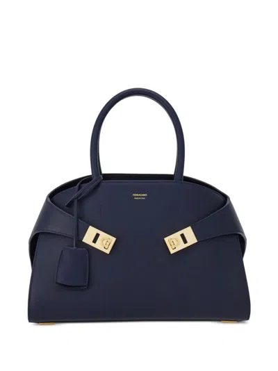 Ferragamo Women Hug Small Leahter Tote Bag In Multi
