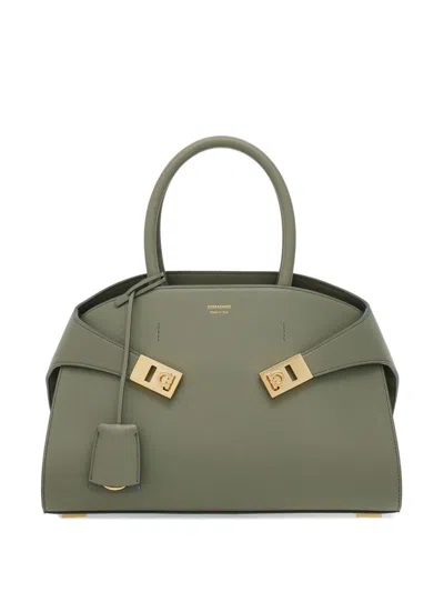 Ferragamo Women Hug Small Leahter Tote Bag In Multi