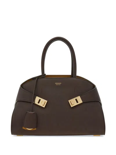 Ferragamo Women Hug Small Leahter Tote Bag In Multi