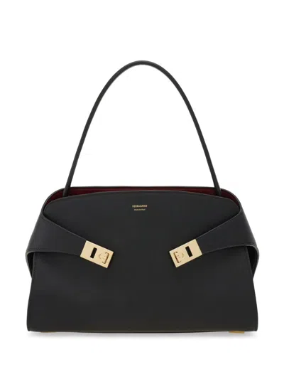 Ferragamo Leather Shoulder Bag Adaptable Strap In Multi