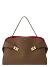 Ferragamo Hug Soft Brown Shoulder Bag