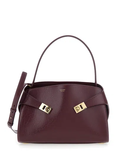 Ferragamo Women Hug Soft Small In Brown