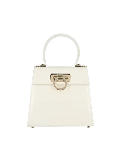 Ferragamo Women Iconic S' Handbag In White